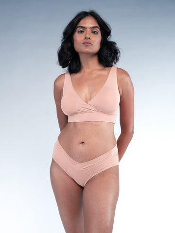 Maternity Comfort Panty - Tropical Nude